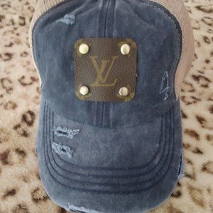 Authentic upcycle LV baseball hats